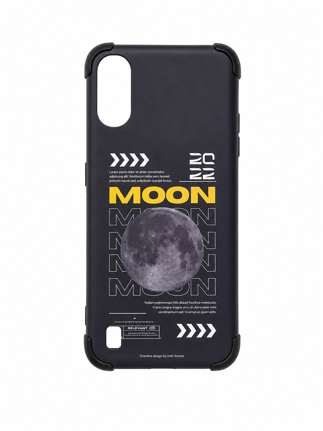 قاب گوشی طرح دار Moon برای A01/M01
