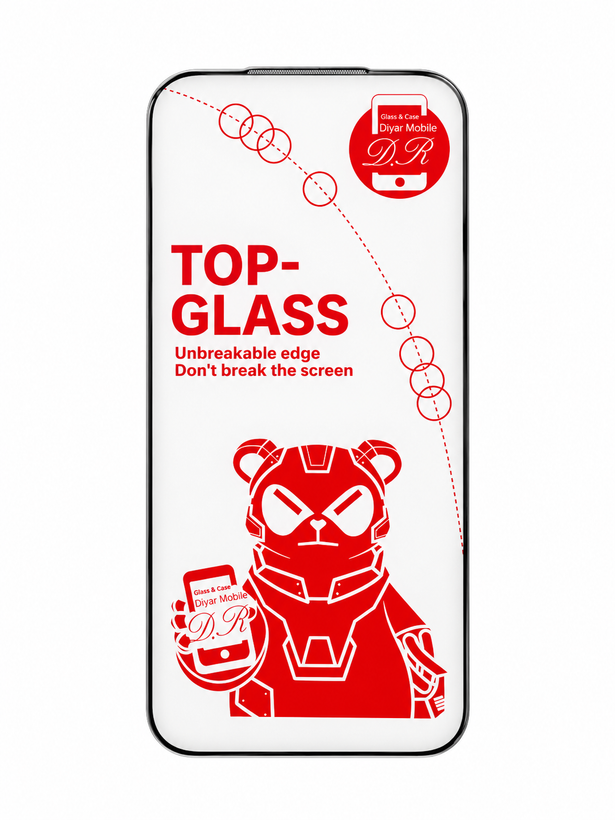 گلس صحفه نمایش گوشی مدل Top Glass